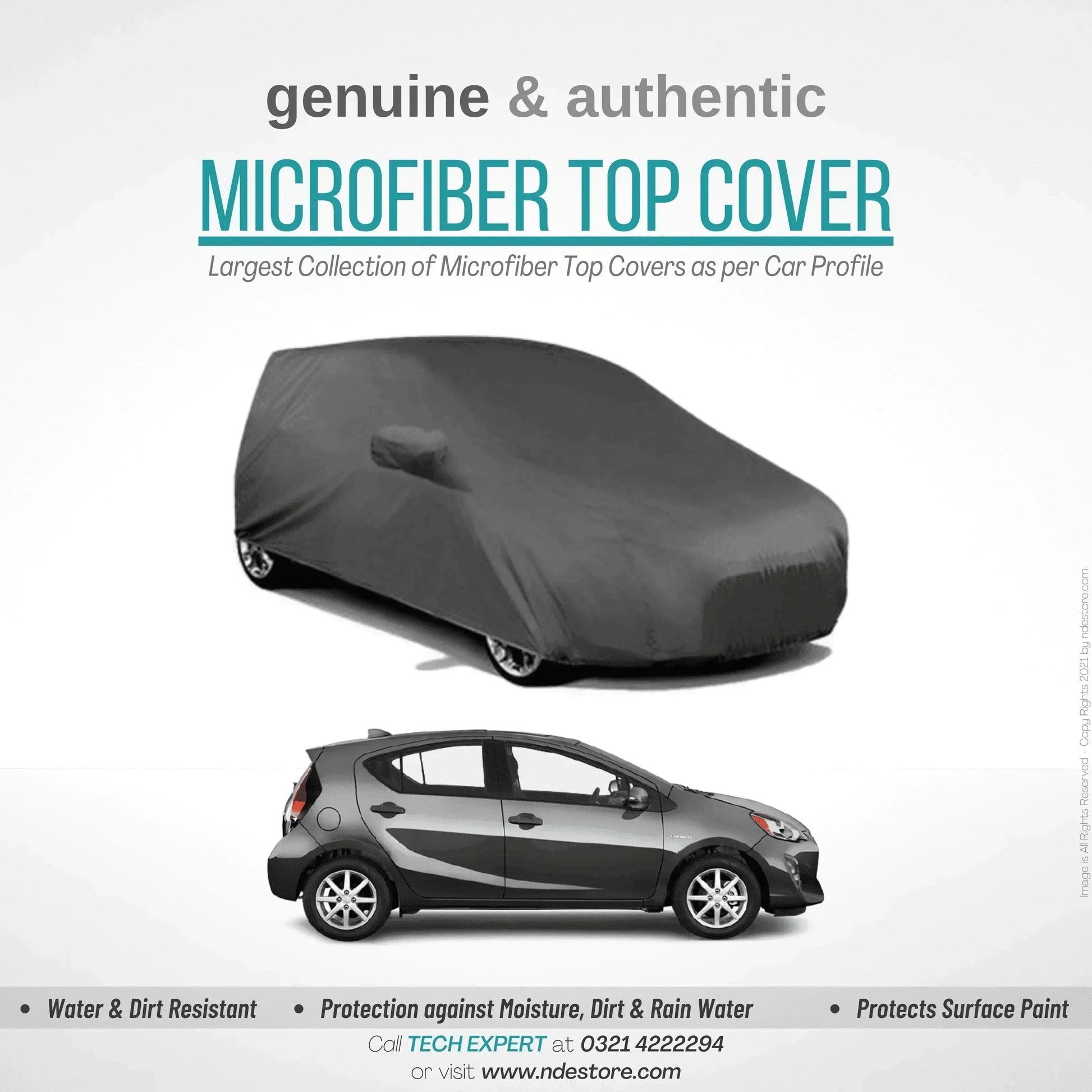 TOP COVER MICROFIBER FOR TOYOTA AQUA (ALL MODELS) - ndestore.com