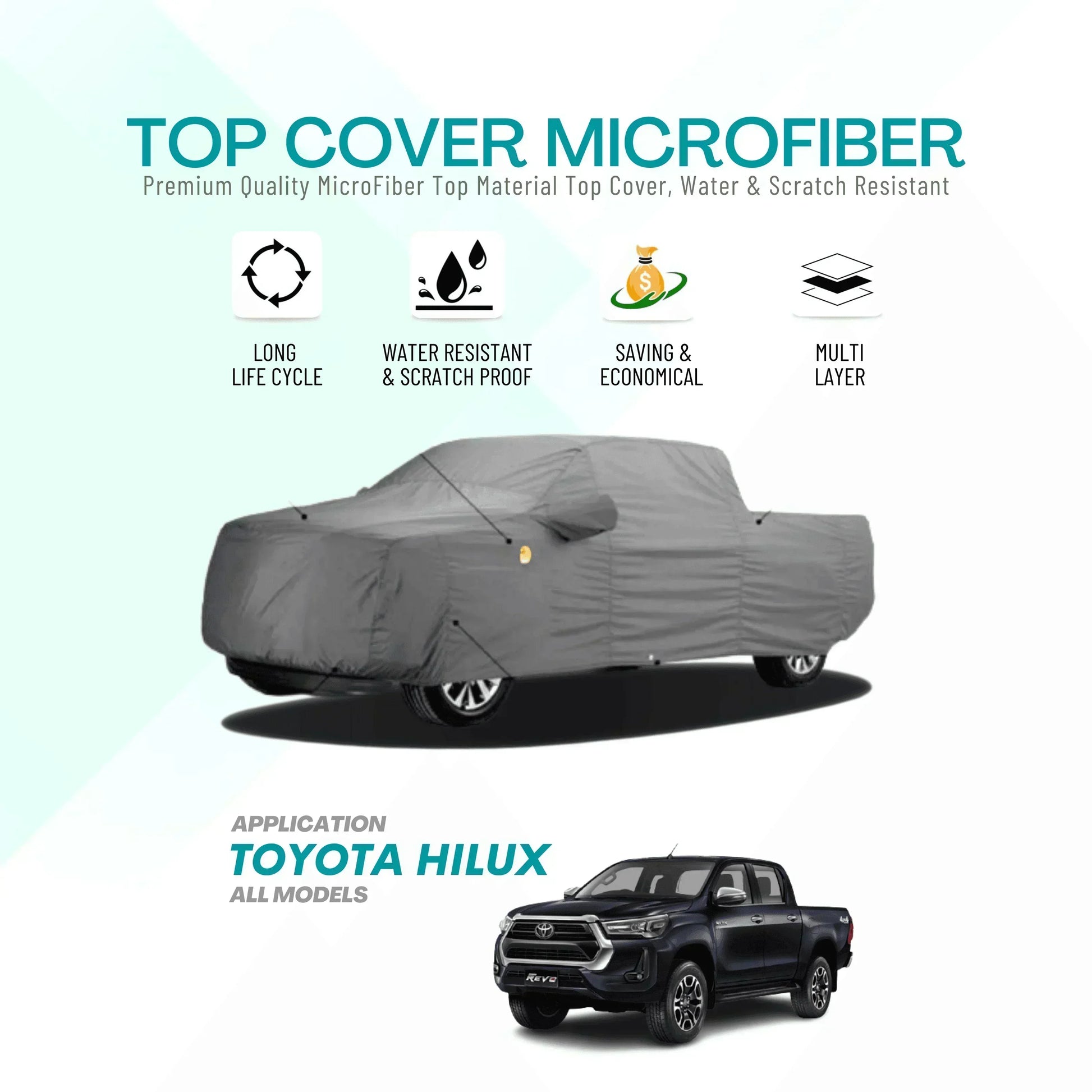 TOP COVER MICROFIBER FOR TOYOTA HILUX (ALL MODELS) - ndestore.com
