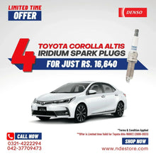 SPARK PLUG DENSO IRIDIUM FOR TOYOTA COROLLA ALTIS 1800CC (4 PIECES) - ndestore.com