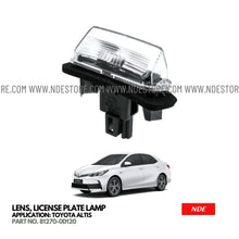 LAMP ASSY LICENSE PLATE FOR TOYOTA ALTIS - ndestore.com