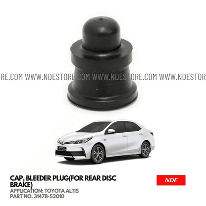 CAP BLEEDER PLUG FOR REAR DISC BRAKE FOR TOYOTA ALTIS (2008-2025) - ndestore.com
