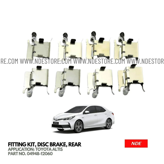 FITTING KIT DISC BRAKE REAR FOR TOYOTA ALTIS (2008-2025) - ndestore.com