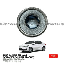 PLUG, W/HEAD STRAIGHT SCREW(FOR OIL FILTER BRACKET) FOR TOYOTA ALTIS (2008-2024) - ndestore.com