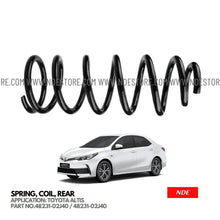SPRING, COIL REAR SET FOR TOYOTA ALTIS (2008-2024) - ndestore.com