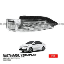 SIDE MIRROR TURN SIGNAL LIGHT ASSY FOR TOYOTA ALTIS - ndestore.com