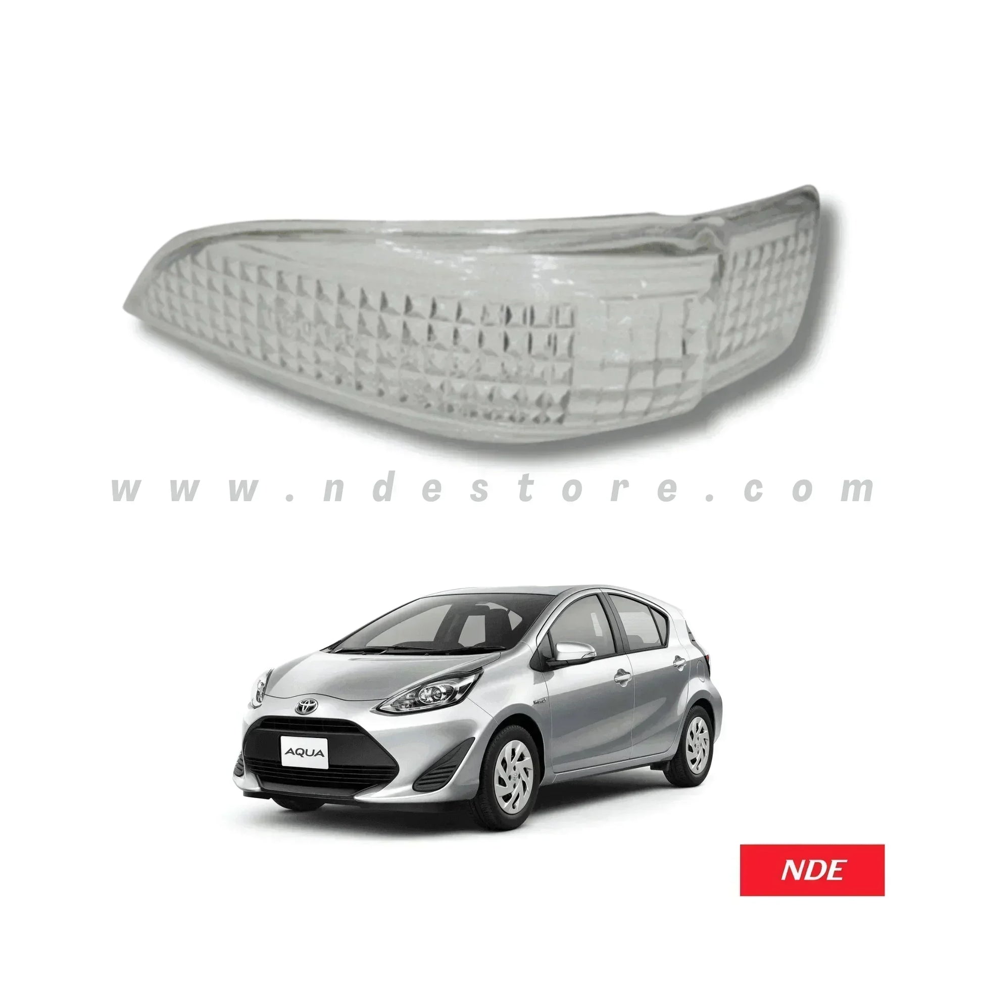 SIDE MIRROR TURN SIGNAL LIGHT LENS COVER FOR TOYOTA AQUA - ndestore.com
