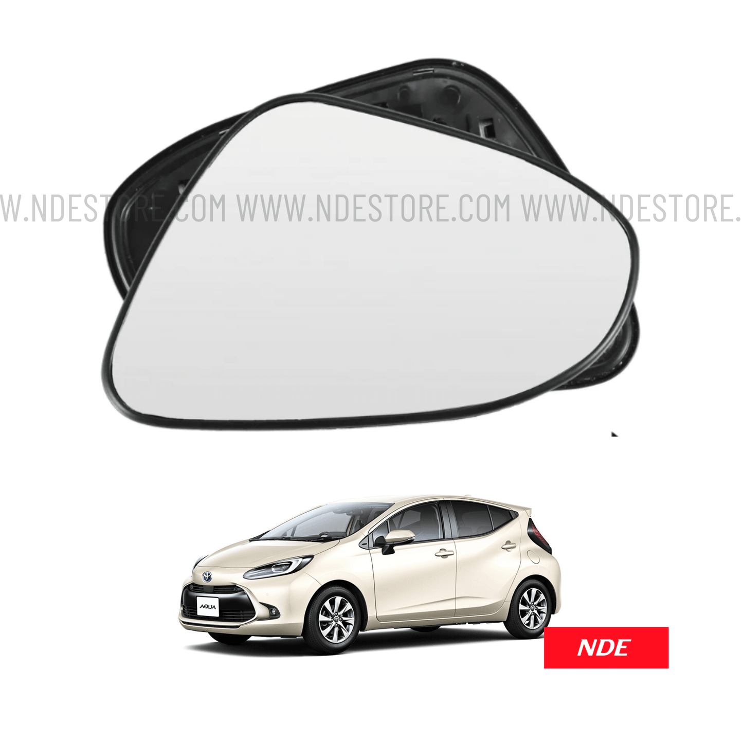 SIDE MIRROR GLASS FOR TOYOTA AQUA - ndestore.com