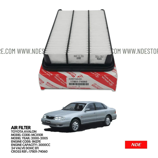 AIR FILTER ELEMENT GENUINE FOR TOYOTA AVALON (2000-2005) - ndestore.com