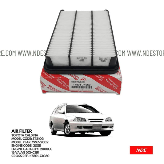 AIR FILTER ELEMENT GENUINE FOR TOYOTA CALDINA (1997-2002) - ndestore.com