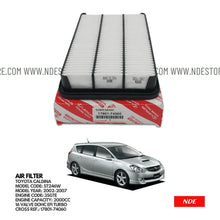 AIR FILTER ELEMENT GENUINE FOR TOYOTA CALDINA (2002-2007) - ndestore.com