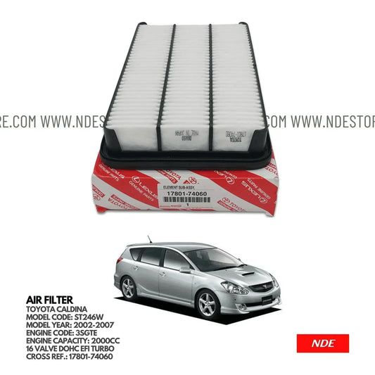 AIR FILTER ELEMENT GENUINE FOR TOYOTA CALDINA (2002-2007) - ndestore.com
