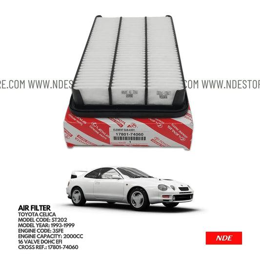 AIR FILTER ELEMENT GENUINE FOR TOYOTA CELICA (1993-1999) - ndestore.com