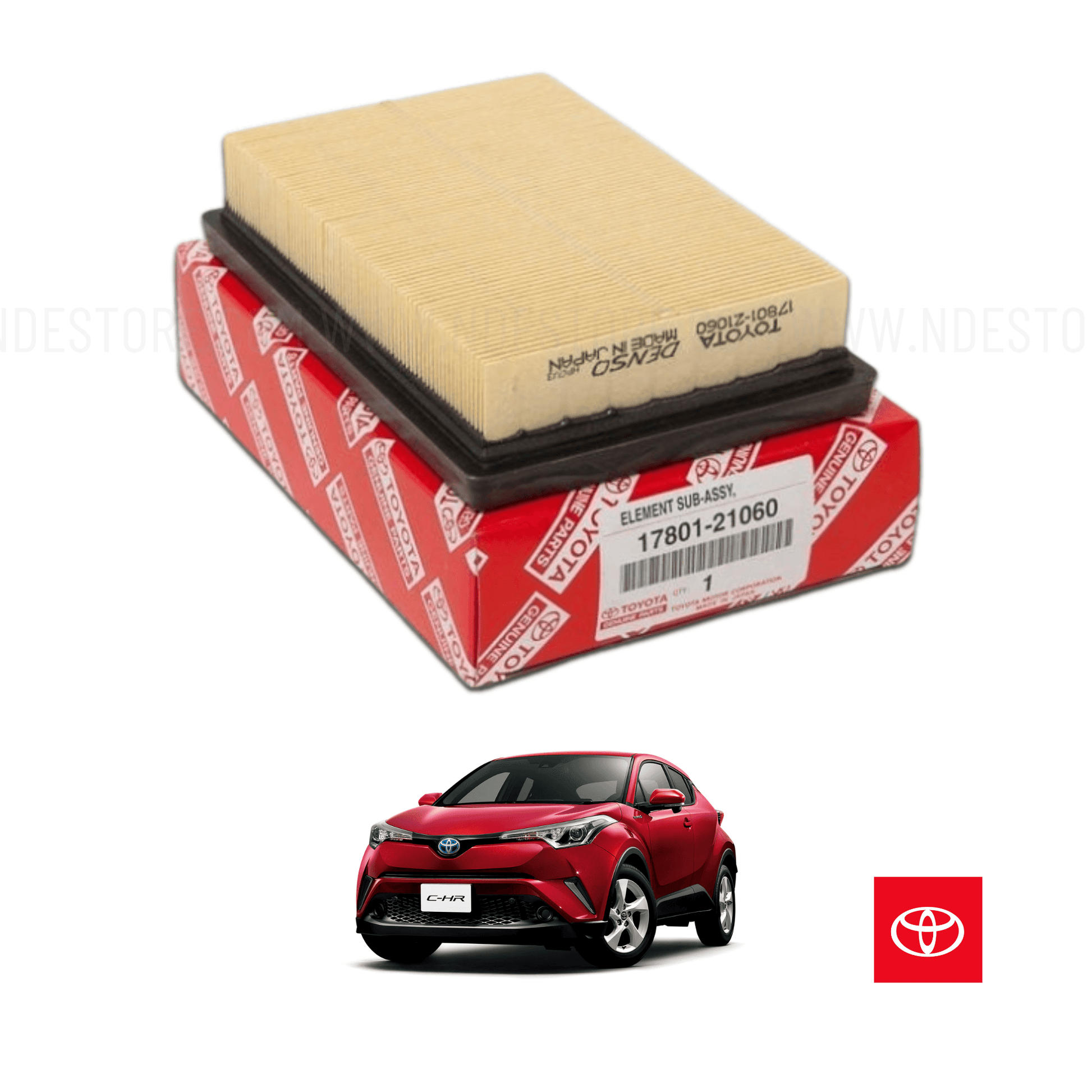 AIR FILTER ELEMENT GENUINE FOR TOYOTA C-HR (2016-2019) - ndestore.com