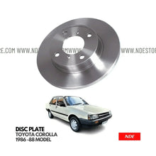 BRAKE DISC ROTOR FRONT FOR TOYOTA 1986-1988 MODEL - ndestore.com