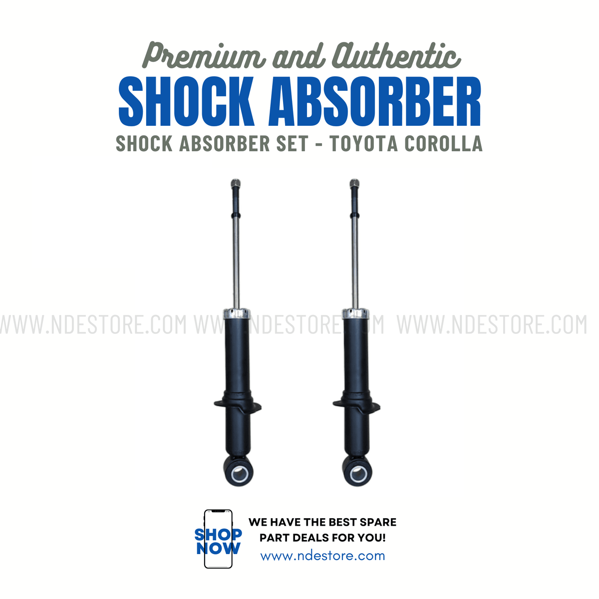 SHOCK ABSORBER ASSY FOR TOYOTA COROLLA INDUS (1994-2002) - ndestore.com