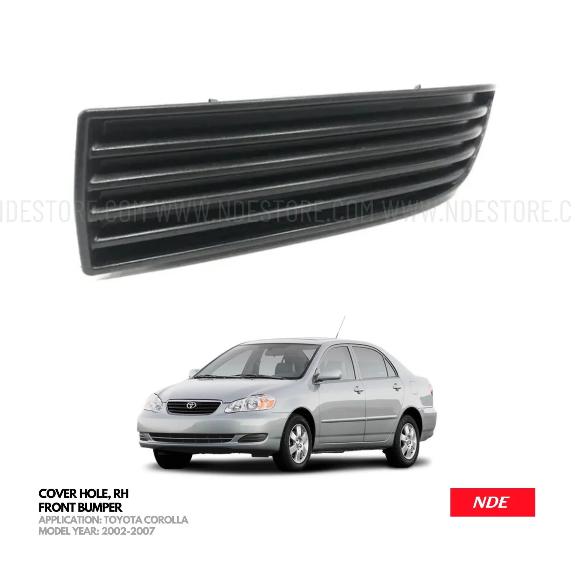 BUMPER FRONT FOG LIGHT COVER HOLE LH FOR TOYOTA COROLLA (2002-2008) - ndestore.com