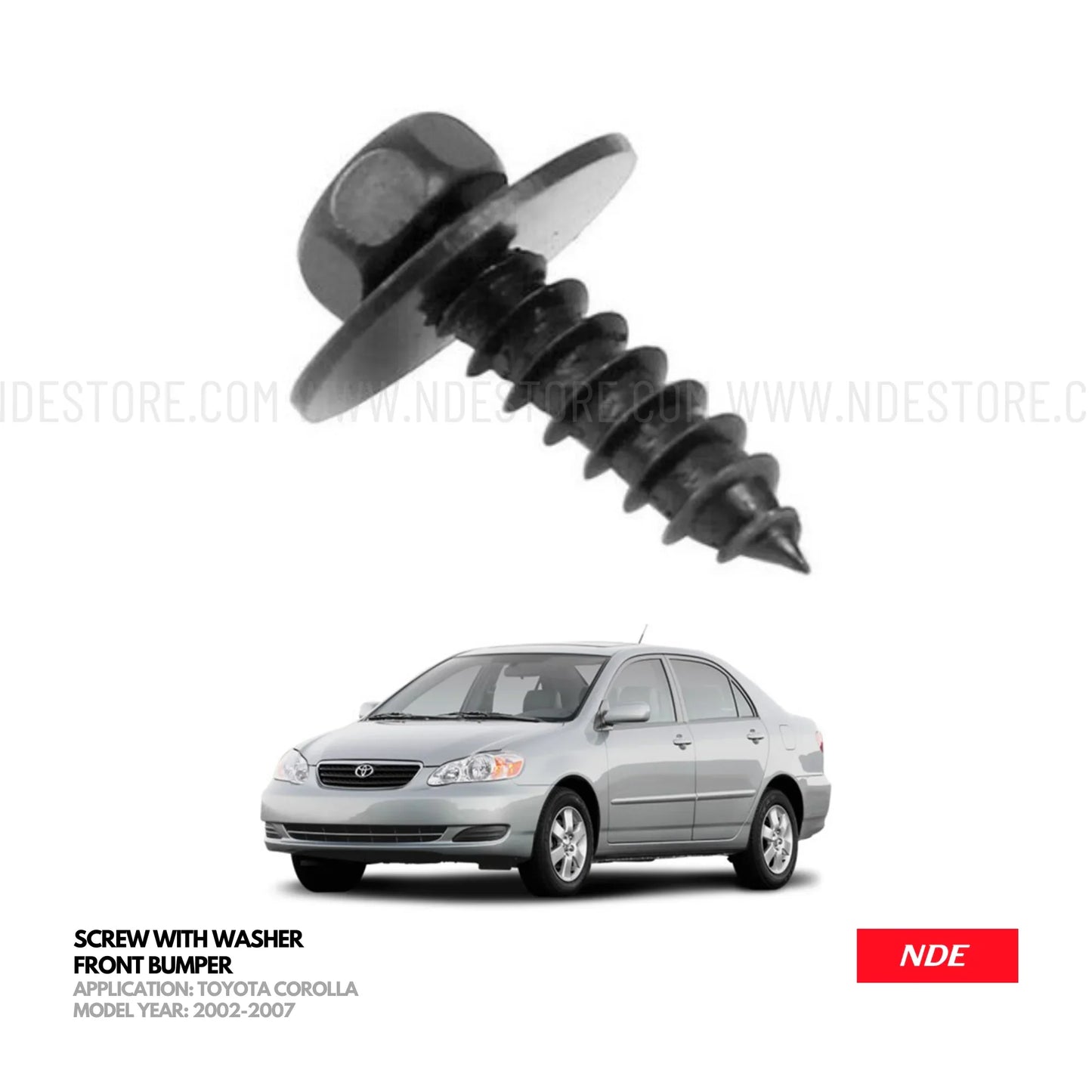 BUMPER FRONT SCREW FOR TOYOTA COROLLA (2002-2008) - ndestore.com