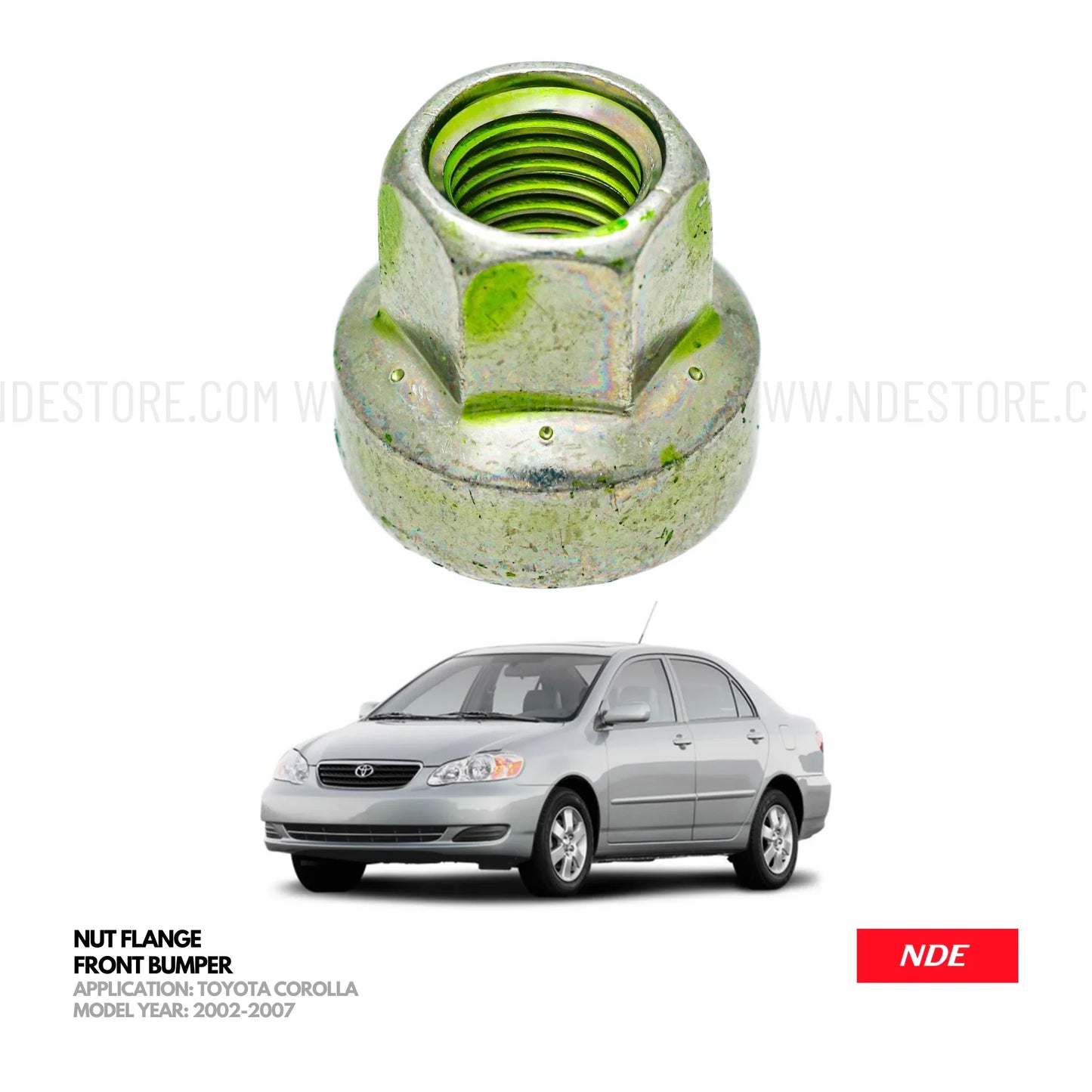 BUMPER FRONT NUT CLIP FOR TOYOTA COROLLA (2002-2008) - ndestore.com