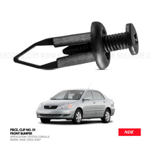 BUMPER FRONT PIECE CLIP FOR TOYOTA COROLLA COROLLA (2002-2008) - ndestore.com