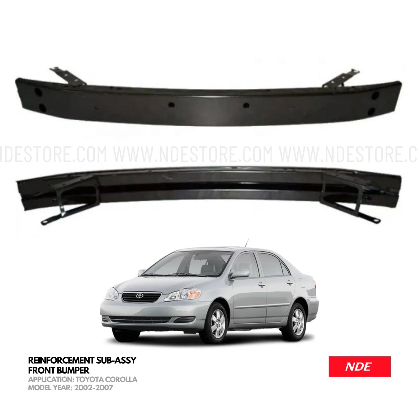 BUMPER FRONT REINFORCEMENT ASSY FOR TOYOTA COROLLA (2002-2008) - ndestore.com