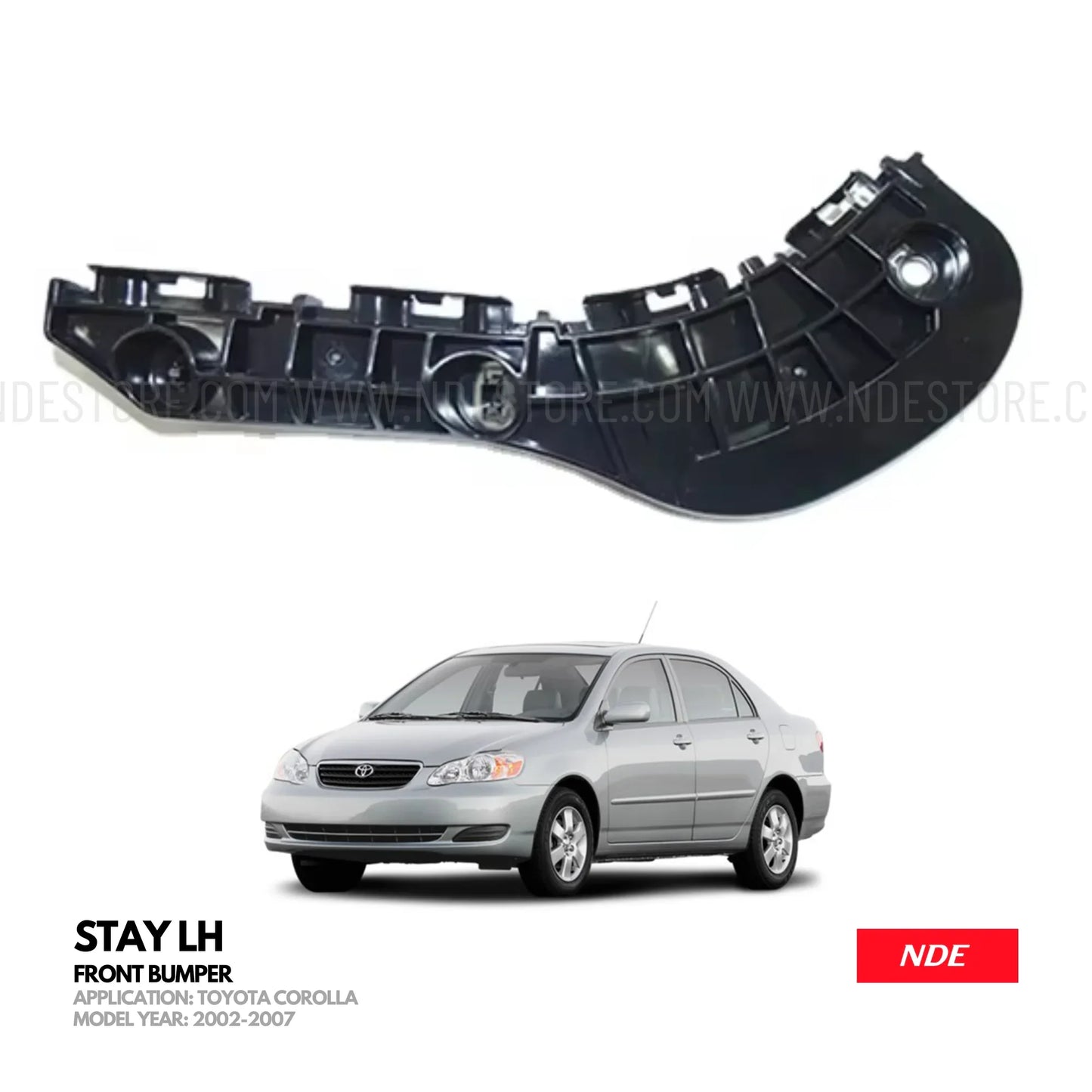 BUMPER FRONT STAY LH FOR TOYOTA COROLLA (2002-2008) - ndestore.com