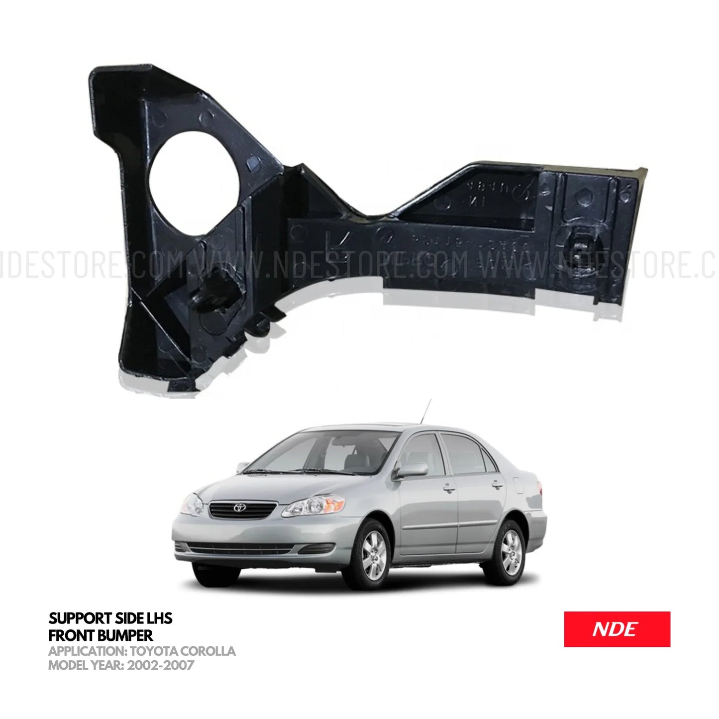 BUMPER FRONT SUPPORT SIDE LH FOR TOYOTA COROLLA (2002-2008) - ndestore.com