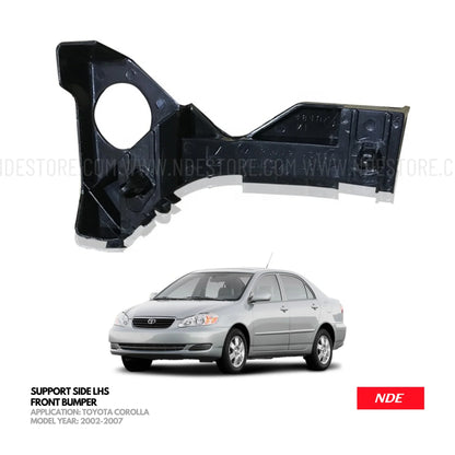 BUMPER FRONT SUPPORT SIDE LH FOR TOYOTA COROLLA (2002-2008) - ndestore.com