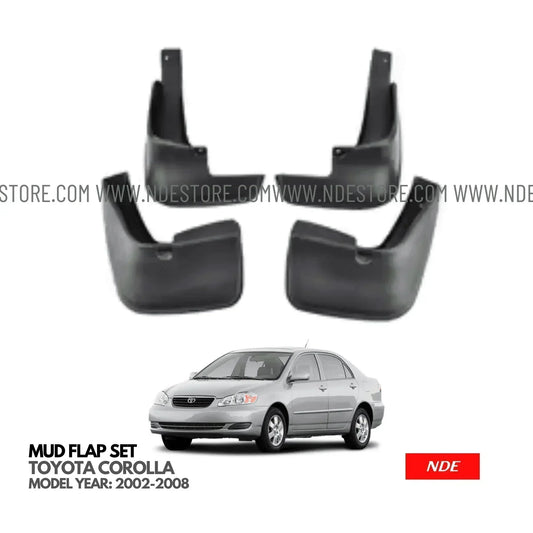 MUD FLAP SET FOR TOYOTA COROLLA (2002-2008) - ndestore.com