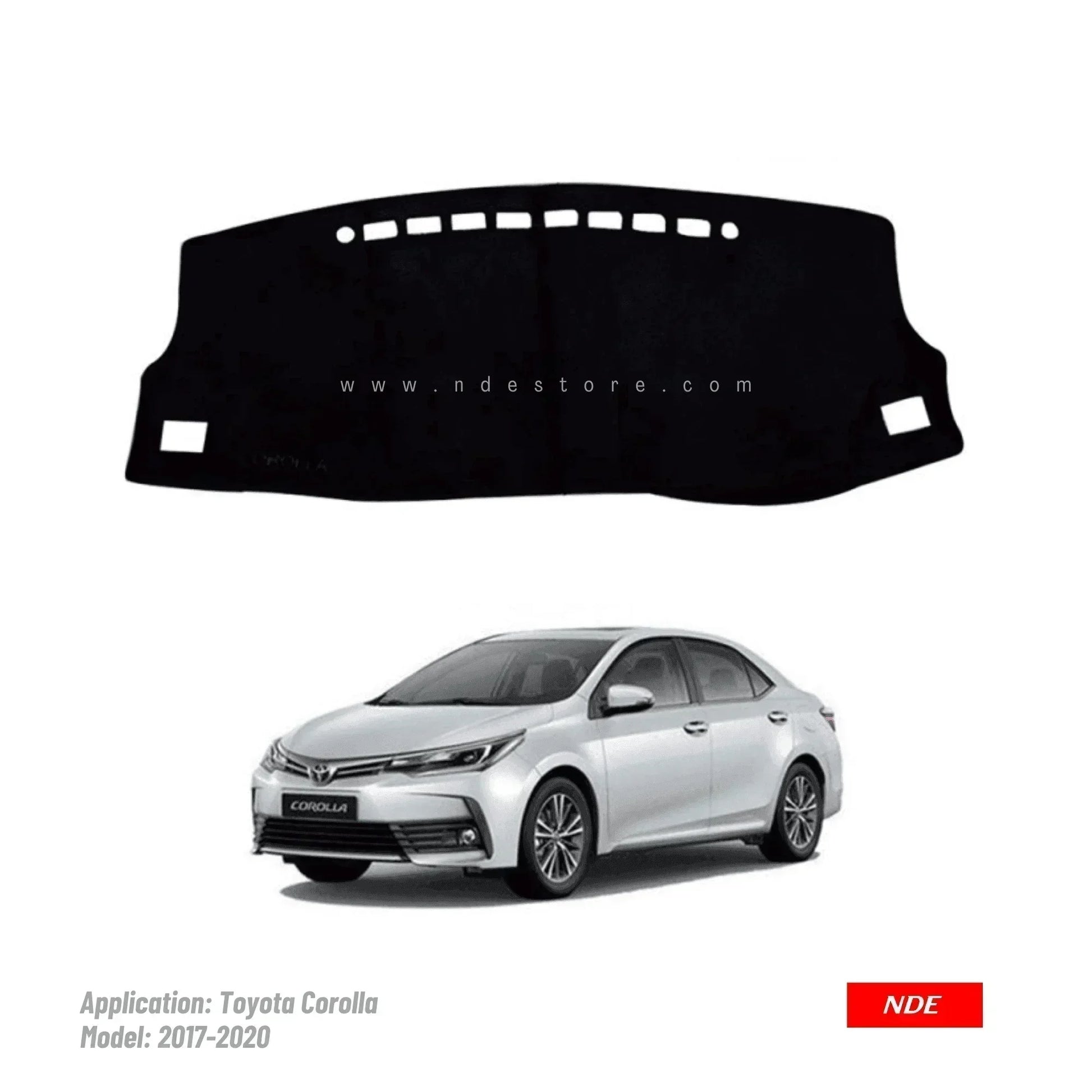 DASHBOARD TYPE PREMIUM QUALITY VELVET MATERIAL FOR TOYOTA COROLLA - ndestore.com