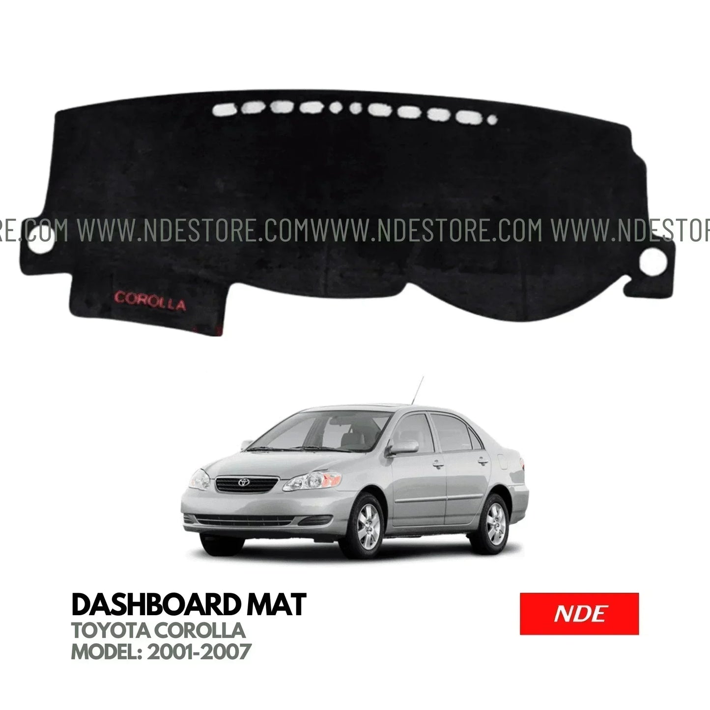 DASHBOARD TYPE PREMIUM QUALITY VELVET MATERIAL FOR TOYOTA COROLLA - ndestore.com