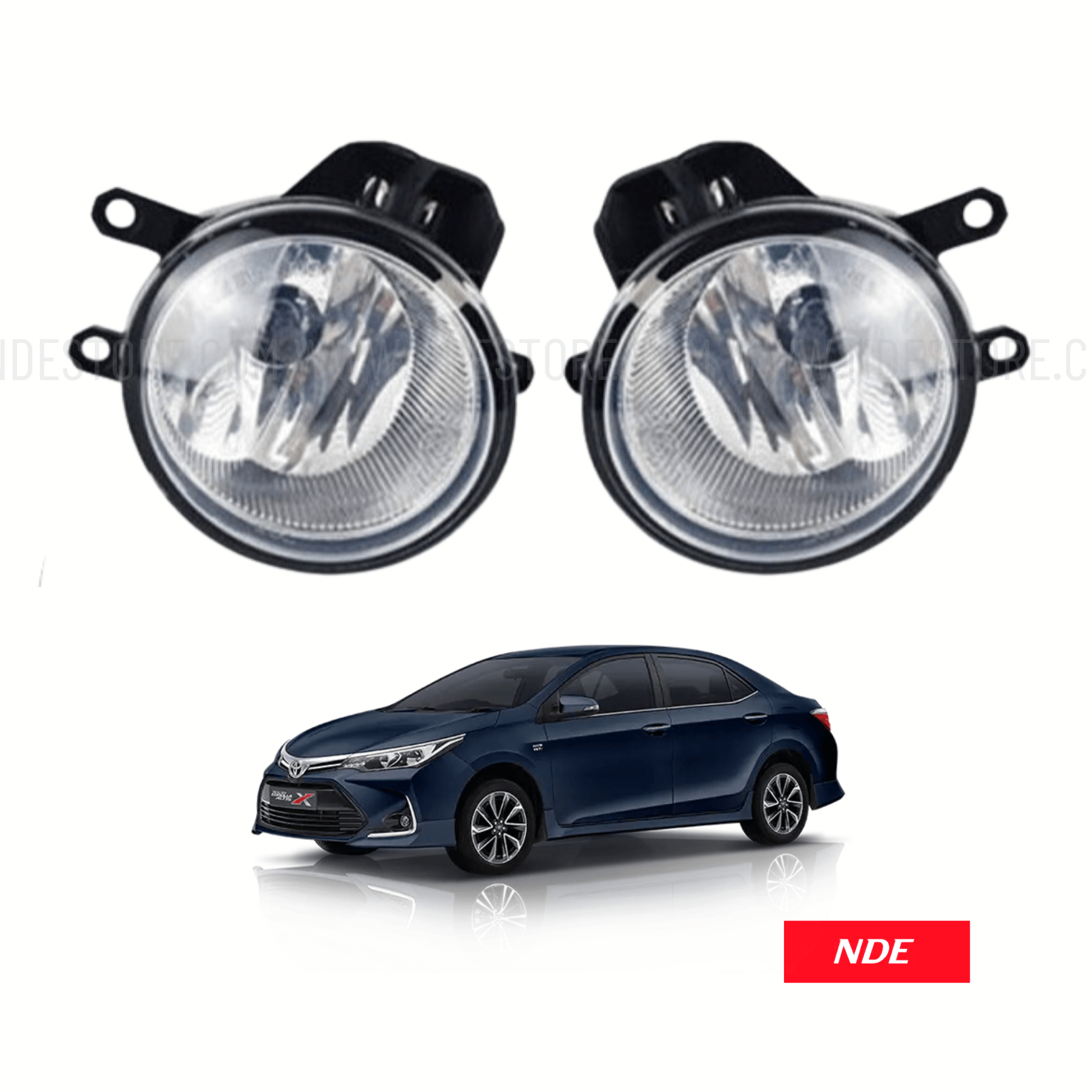 FOG LIGHT WITH DRL SMD COVERS FOR TOYOTA COROLLA X (2021-2025) - ndestore.com