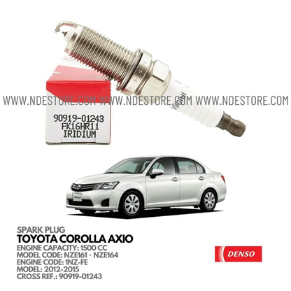SPARK PLUG FOR TOYOTA COROLLA AXIO 1500CC (2012-2015) - ndestore.com