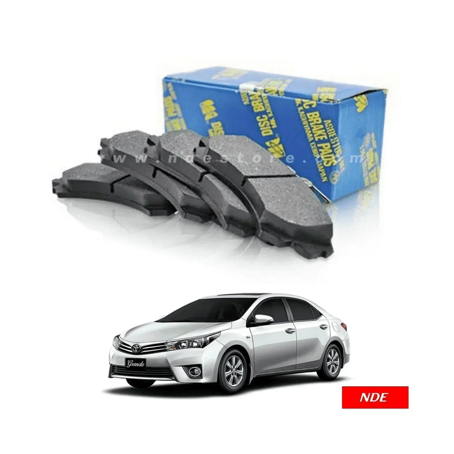 BRAKE DISC PAD SET REAR MK JAPAN FOR TOYOTA GRANDE - ndestore.com
