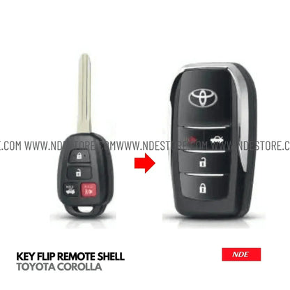 KEY FLIP REMOTE SHELL FOR TOYOTA COROLLA - ndestore.com