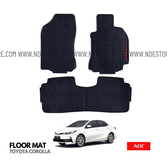 FLOOR MAT RUBBER FOR TOYOTA COROLLA (2014-2025) - ndestore.com