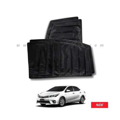 SUN SHADE BLACK WRINKLE FOR TOYOTA COROLLA (ALL MODELS) - ndestore.com