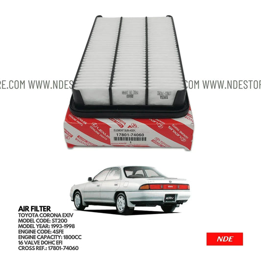 AIR FILTER ELEMENT GENUINE FOR TOYOTA CORONA EXIV (1993-1998) - ndestore.com