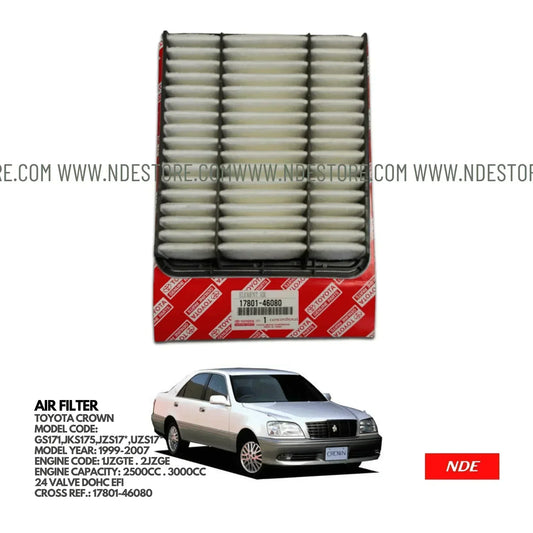 AIR FILTER ELEMENT GENUINE FOR TOYOTA CROWN (1999-2003) - ndestore.com