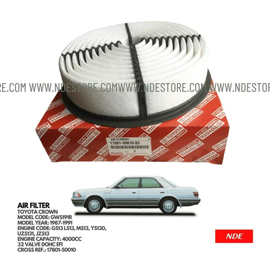AIR FILTER ELEMENT GENUINE FOR TOYOTA CROWN (1987-1991) - ndestore.com