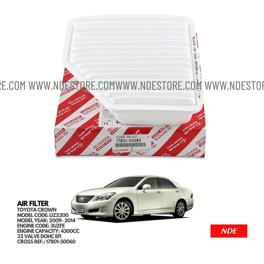 AIR FILTER ELEMENT GENUINE FOR TOYOTA CROWN (2009- 2014) - ndestore.com