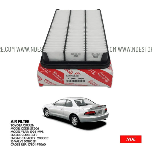 AIR FILTER ELEMENT GENUINE FOR TOYOTA CURREN (1994-1998) - ndestore.com