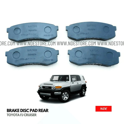 BRAKE DISC PAD SET REAR GENUINE FOR TOYOTA FJ CRUISER - ndestore.com