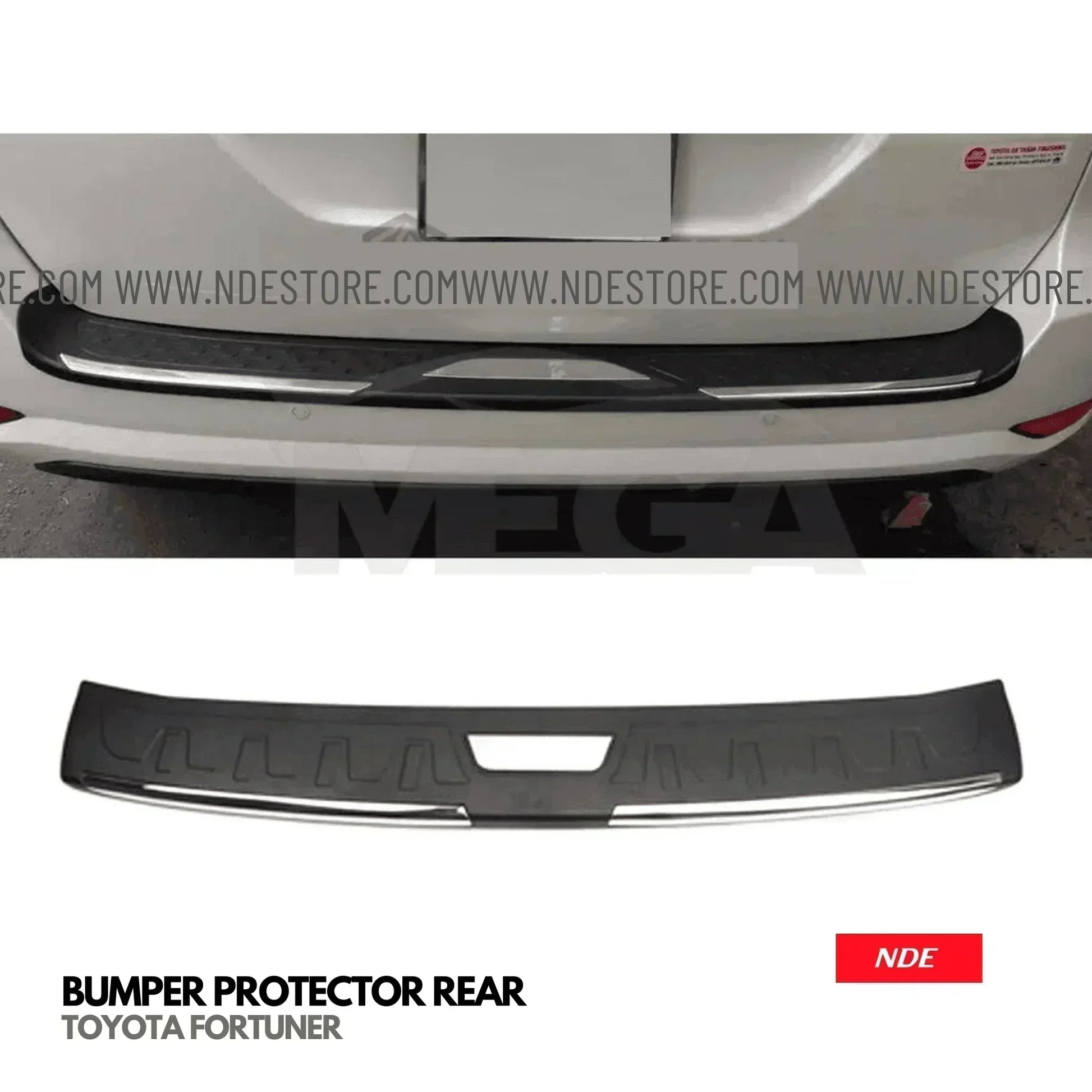 BUMPER PROTECTOR REAR FOR TOYOTA FORTUNER (2016-2025) - ndestore.com