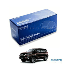 BRAKE DISC PAD SET FRONT AKEBONO FOR TOYOTA FORTUNER - ndestore.com
