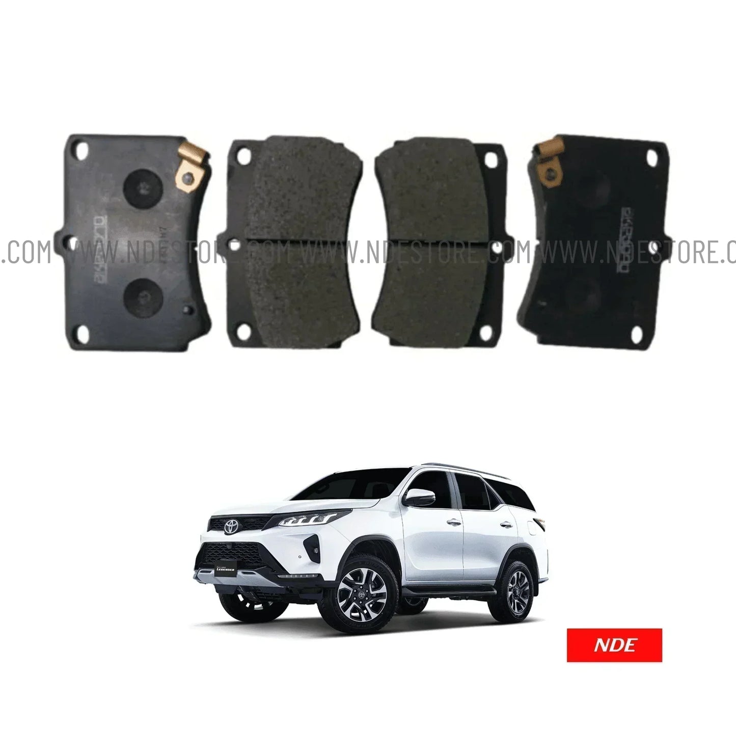 BRAKE DISC PAD SET FRONT AKEBONO FOR TOYOTA FORTUNER - ndestore.com
