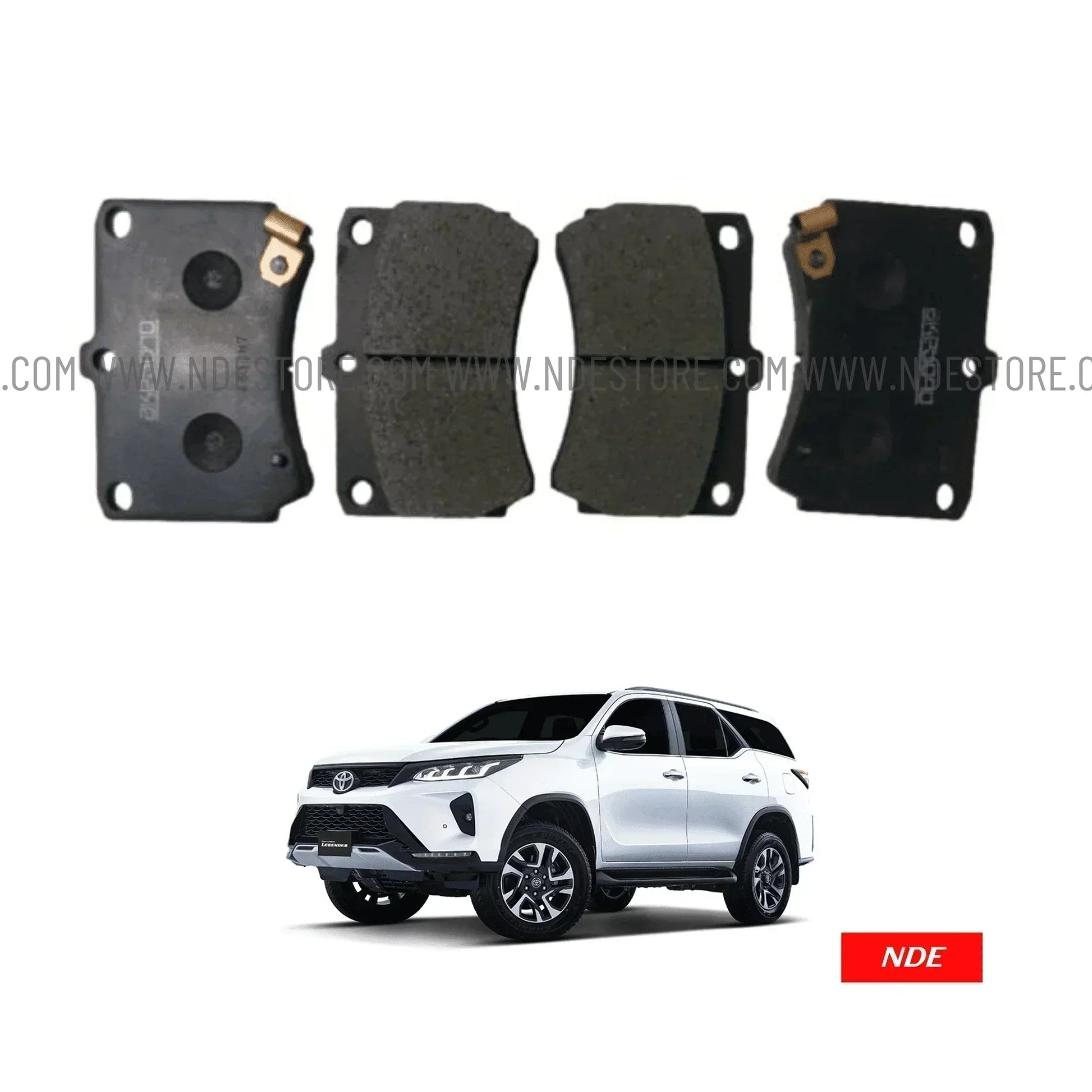 BRAKE DISC PAD SET FRONT AKEBONO FOR TOYOTA FORTUNER - ndestore.com