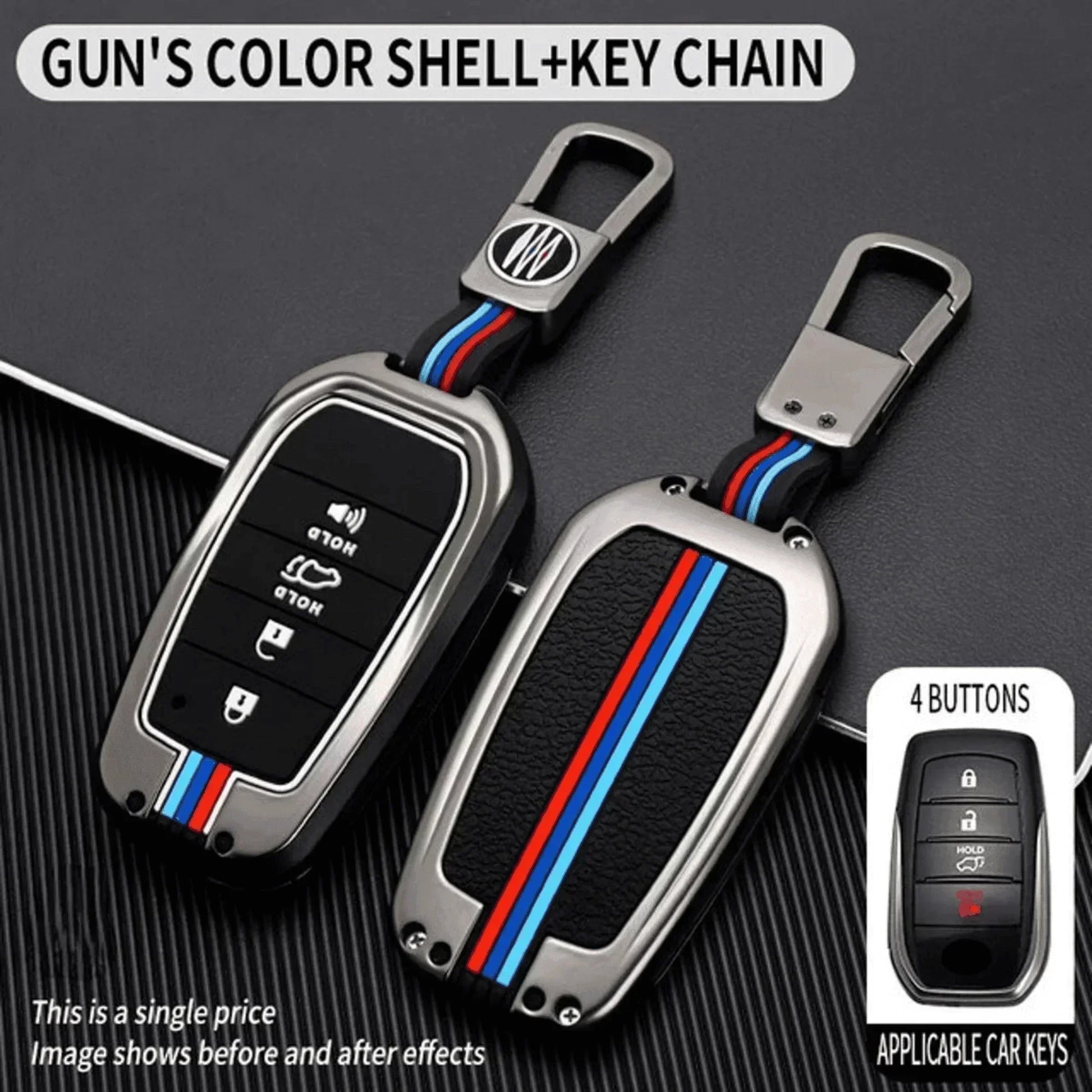 KEY REMOTE COVER METAL FOR TOYOTA FORTUNER - ndestore.com