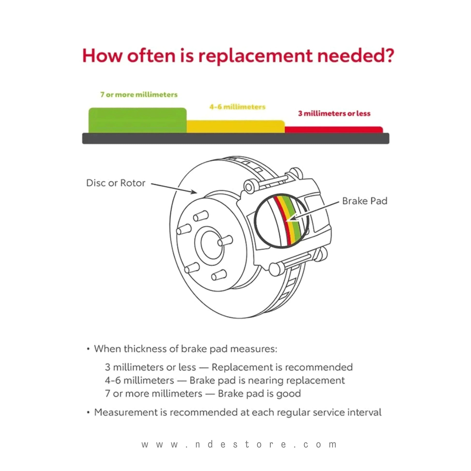 BRAKE DISC PAD SET FRONT GENUINE FOR TOYOTA HILUX ROCCO - ndestore.com