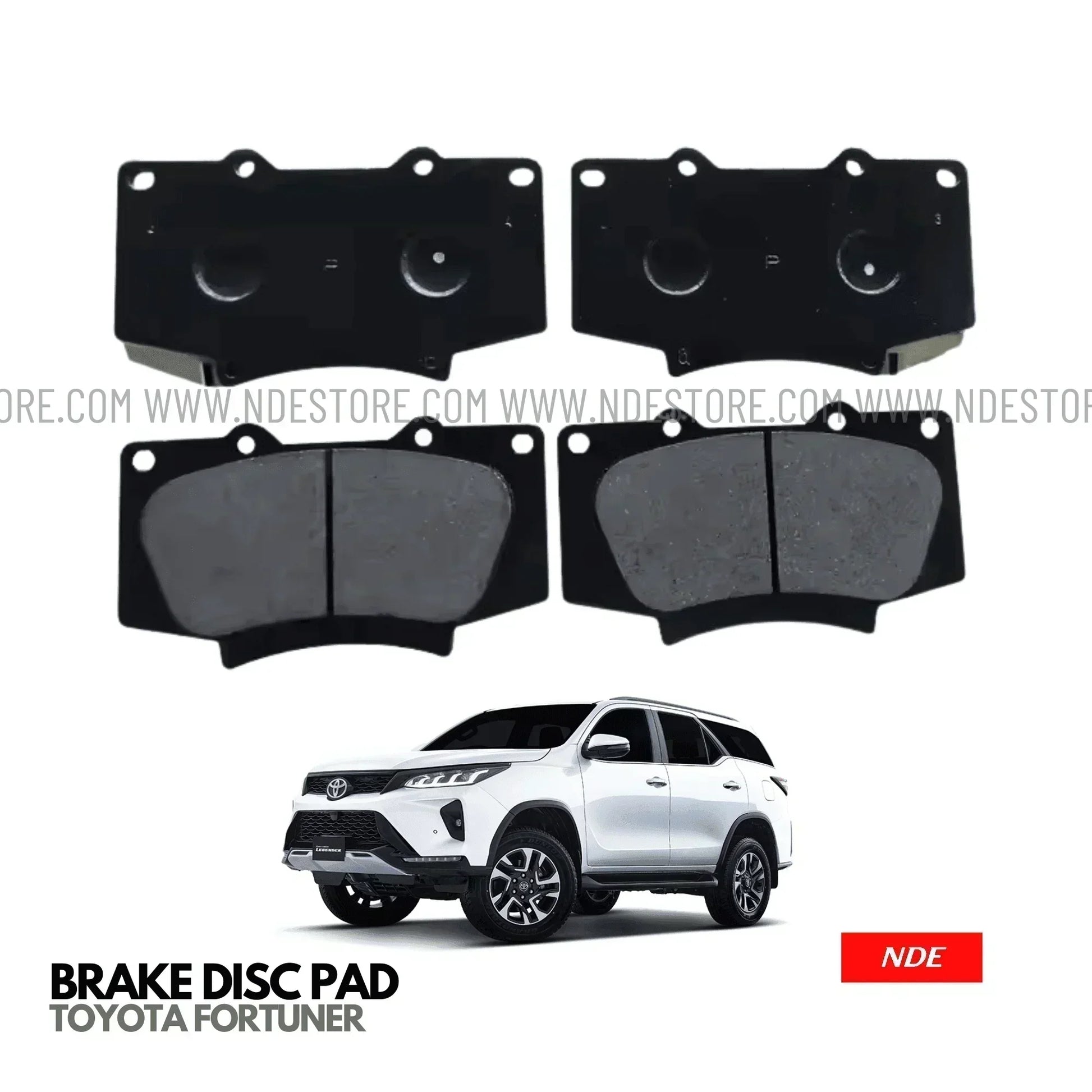 BRAKE DISC PAD SET FRONT GENUINE FOR TOYOTA FORTUNER (2016-2025) - ndestore.com