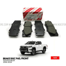 BRAKE DISC PAD SET FRONT GENUINE FOR TOYOTA HILUX REVO 4x2 - ndestore.com